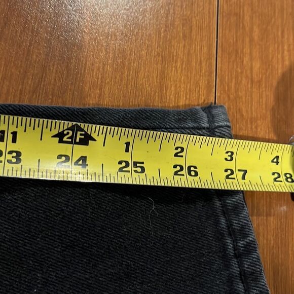 NWT Old Navy Black Side Panel distressed Maternity Overalls size 16. - Picture 8 of 9